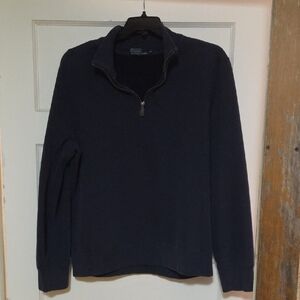Ralph Lauren Men's Navy Quarter-zip Sweatshirt